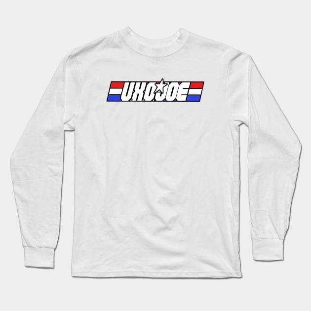 U.X.O. Joe, a real grid hero! Long Sleeve T-Shirt by The Blue Deck